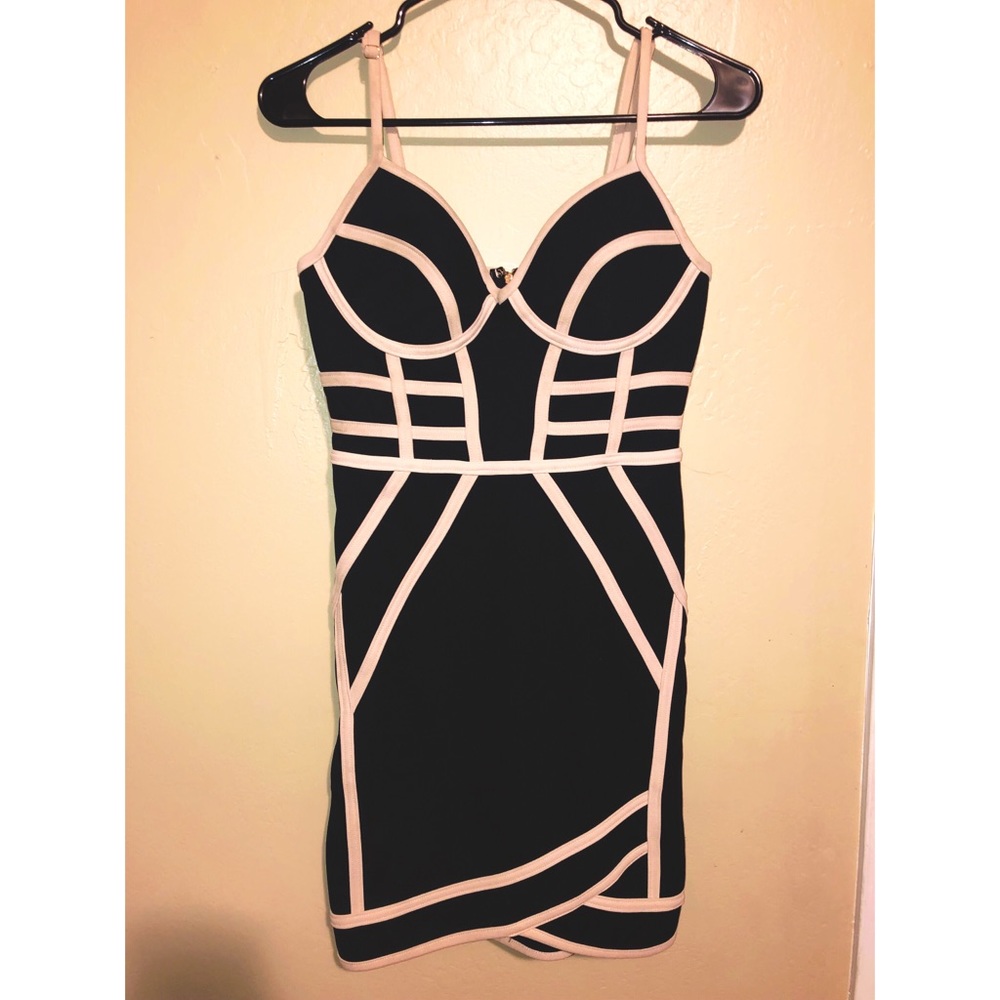 Black bandage dress